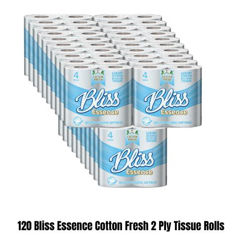 120 Bliss 2-Ply Cotton Fresh Scent Tissue Rolls (40-Pack) 120 Bliss 2-Ply Cotton Fresh Scent Tissue Rolls (40-Pack)